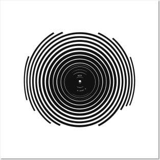 Pure Sound - Spinning Vinyl Record - Minimalist art style Posters and Art